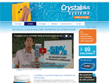 Tablet Screenshot of crystalplus.ca